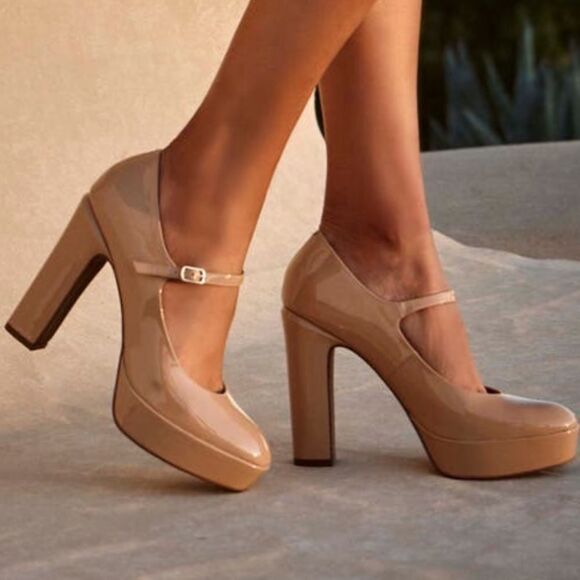 Linea Paolo Isadora Mary Jane Platform Pumps Size 5.5  B51 - Picture 1 of 12